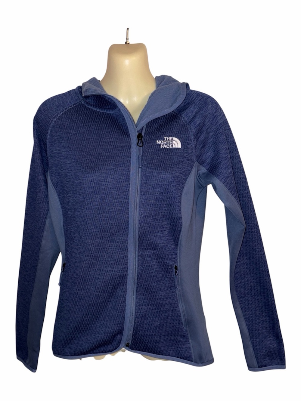 The North Face Women's Navy and Slate Blue Full-Zip Hooded Jacket